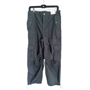 Abercrombie & Fitch Women High Rise Baggy Cargo Pants Medium Short Skater Hippie